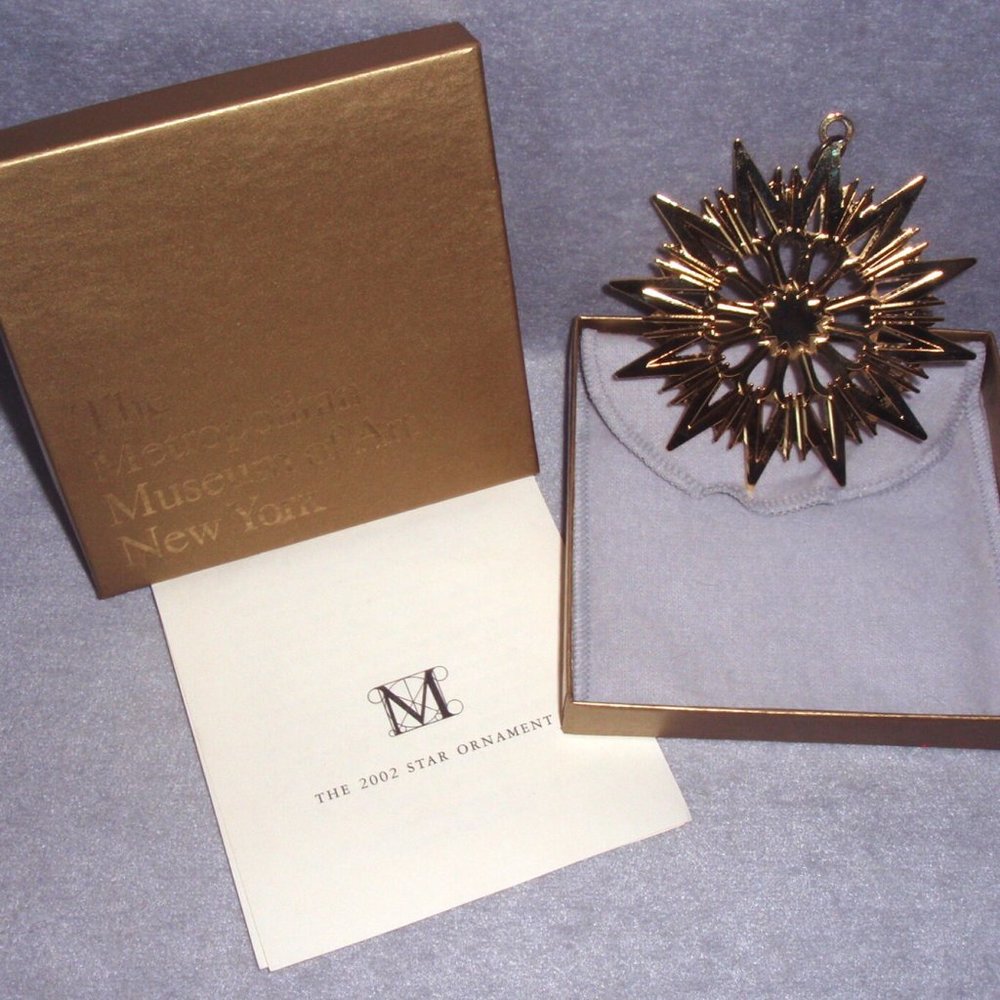 MMA 2002 Gold Vermeil Star Christmas Ornament